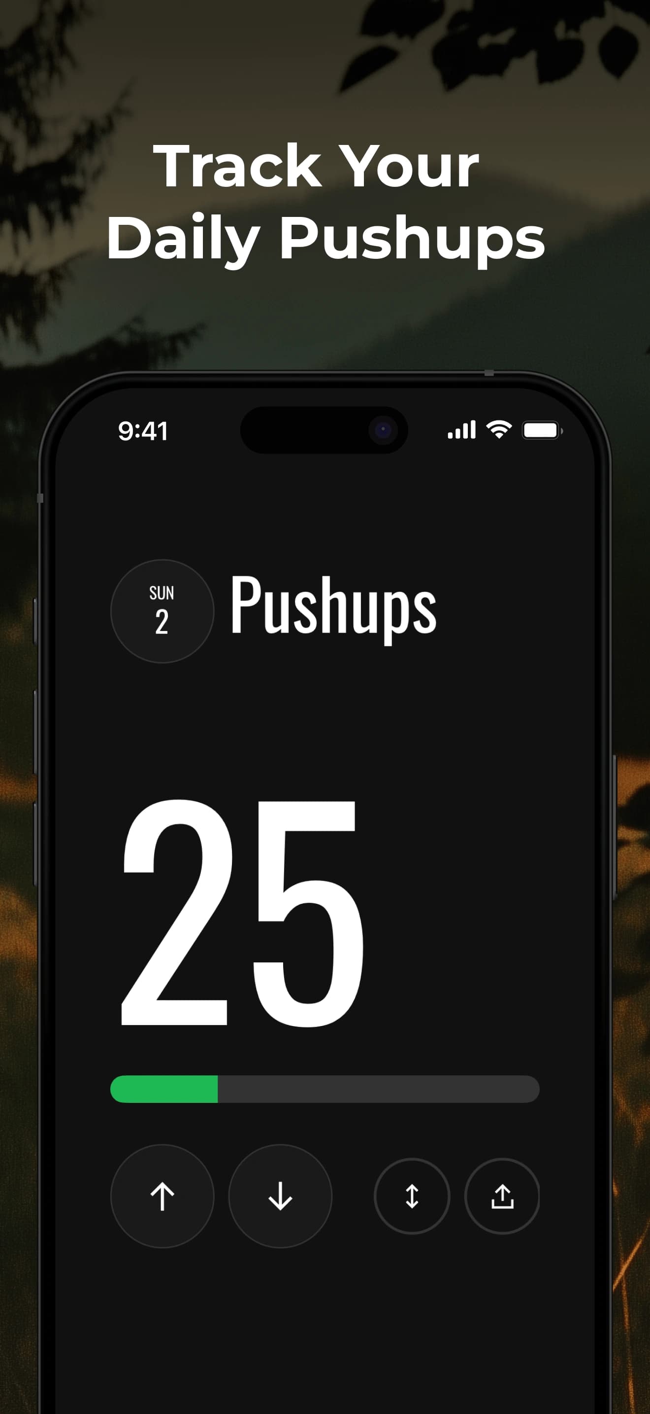 Track Your Daily Pushups